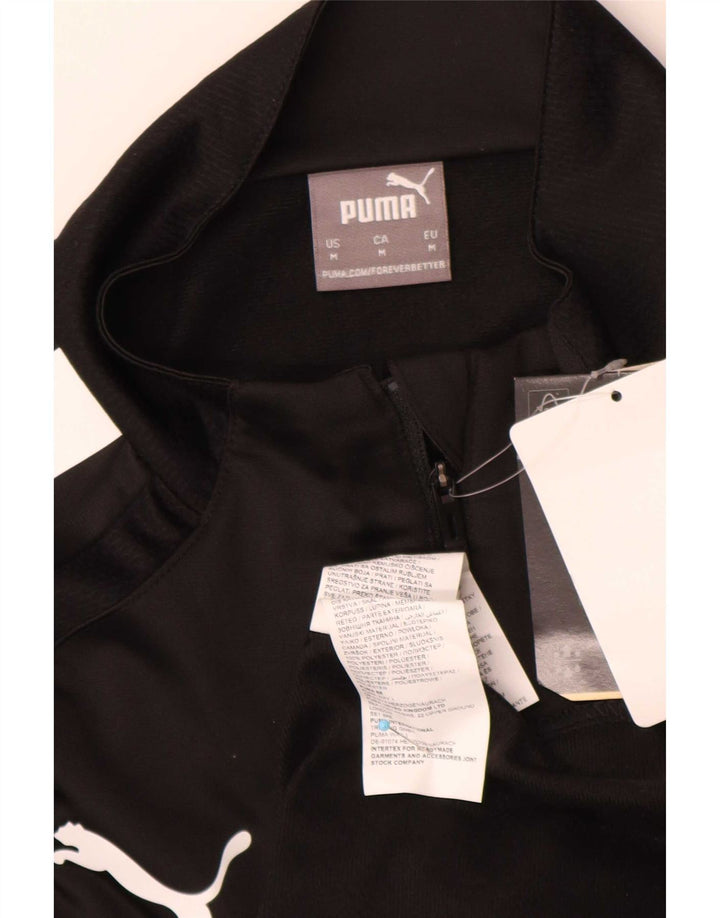 Puma Herre Grafisk Top Langærmet Medium Sort Sports