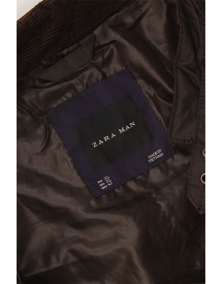 Zara Herre Utility Jacket UK 42 XL Brun