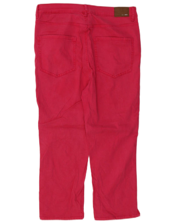 Marks & Spencer Dame Skinny Capri Jeans UK 14 Large W30 L21 Pink Bomuld