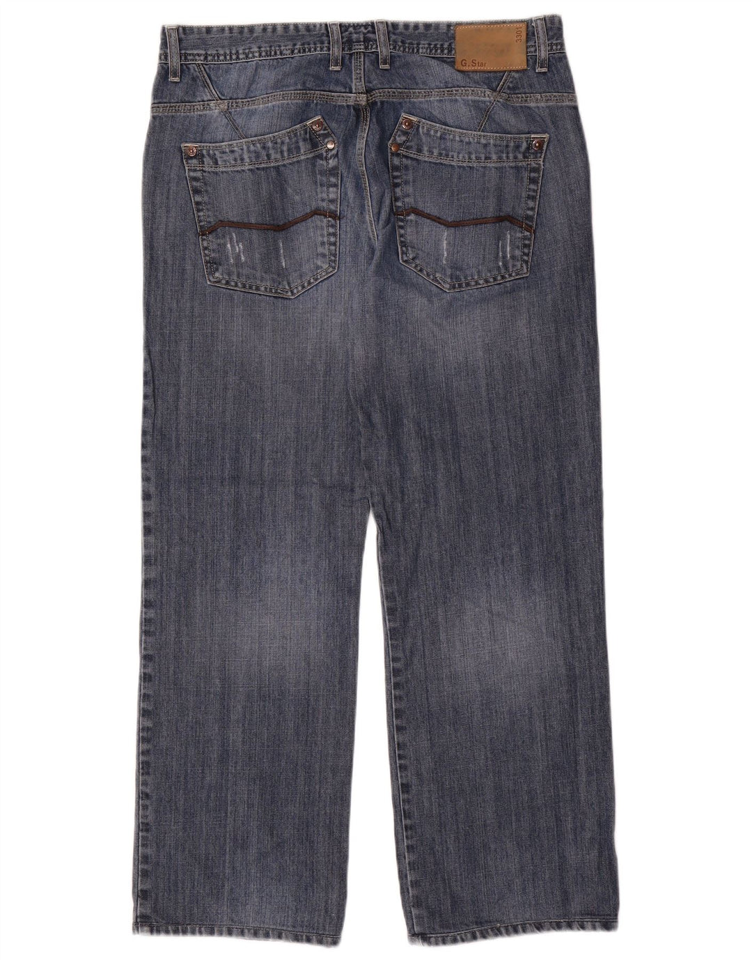 G-STAR Mens Straight Jeans W33 L31 Blue Cotton