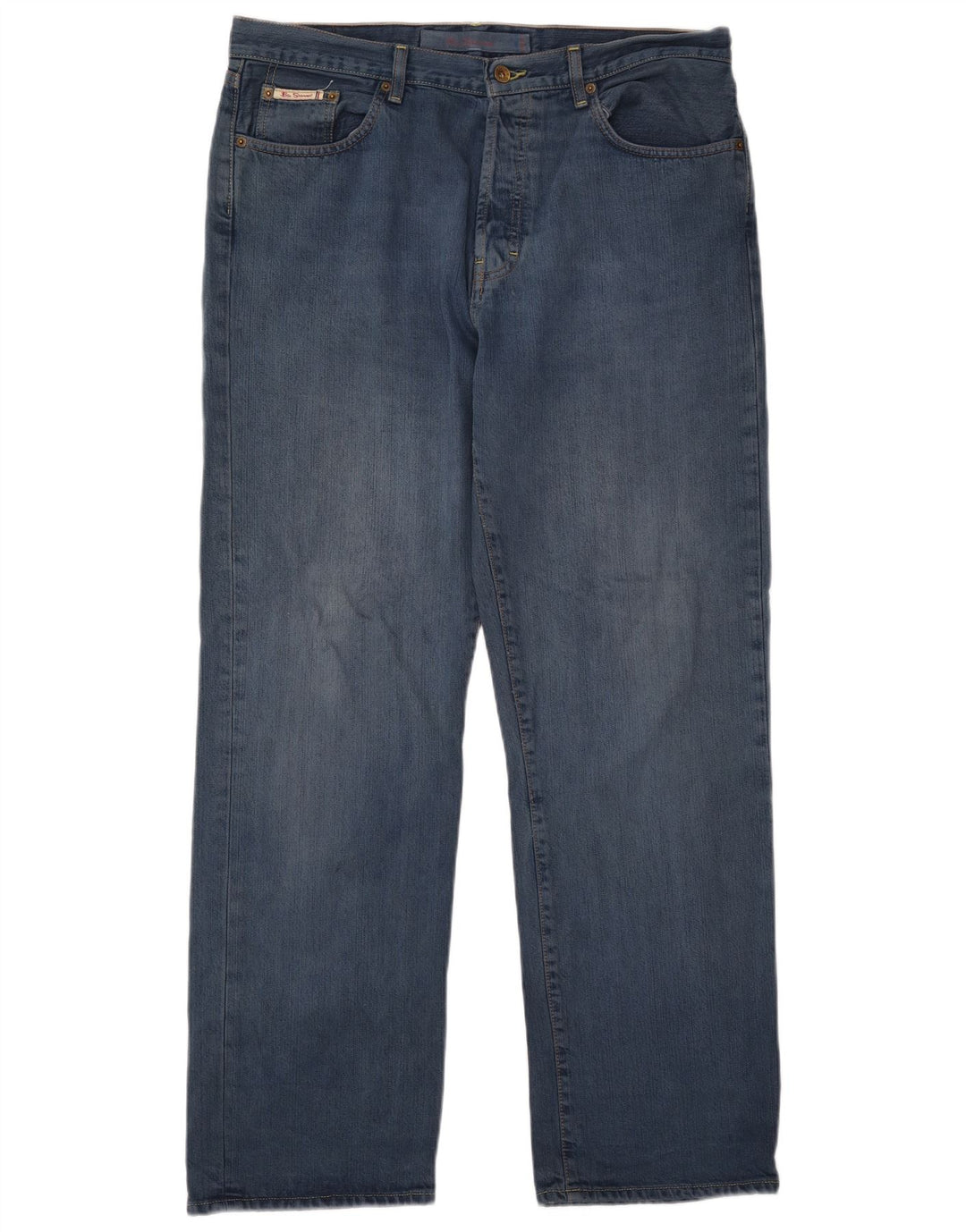 Ben Sherman Straight Jeans til mænd W36 L32 blå bomuld