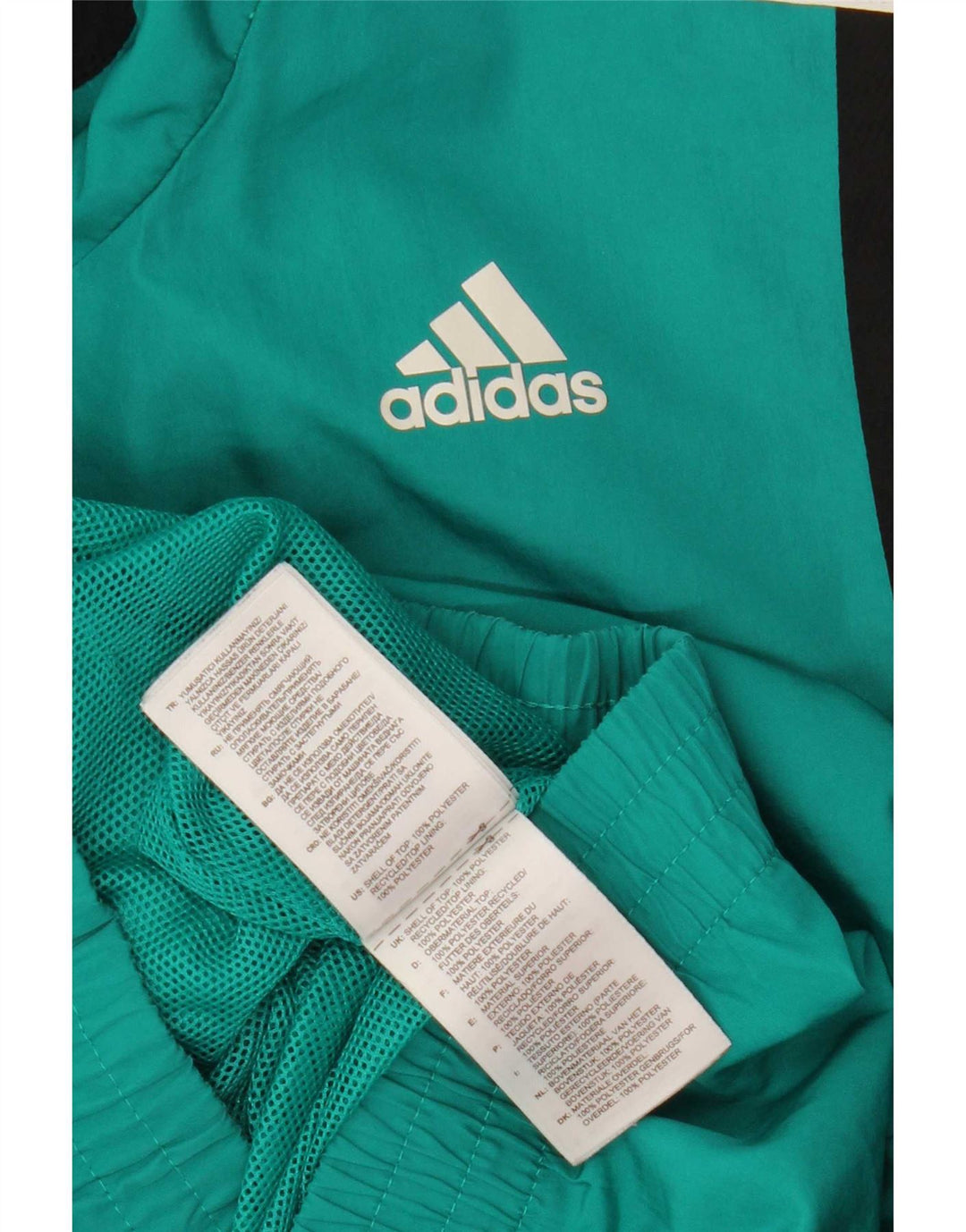 Adidas Herre Climalite træningsdragt Topjakke Stor turkis farveblok
