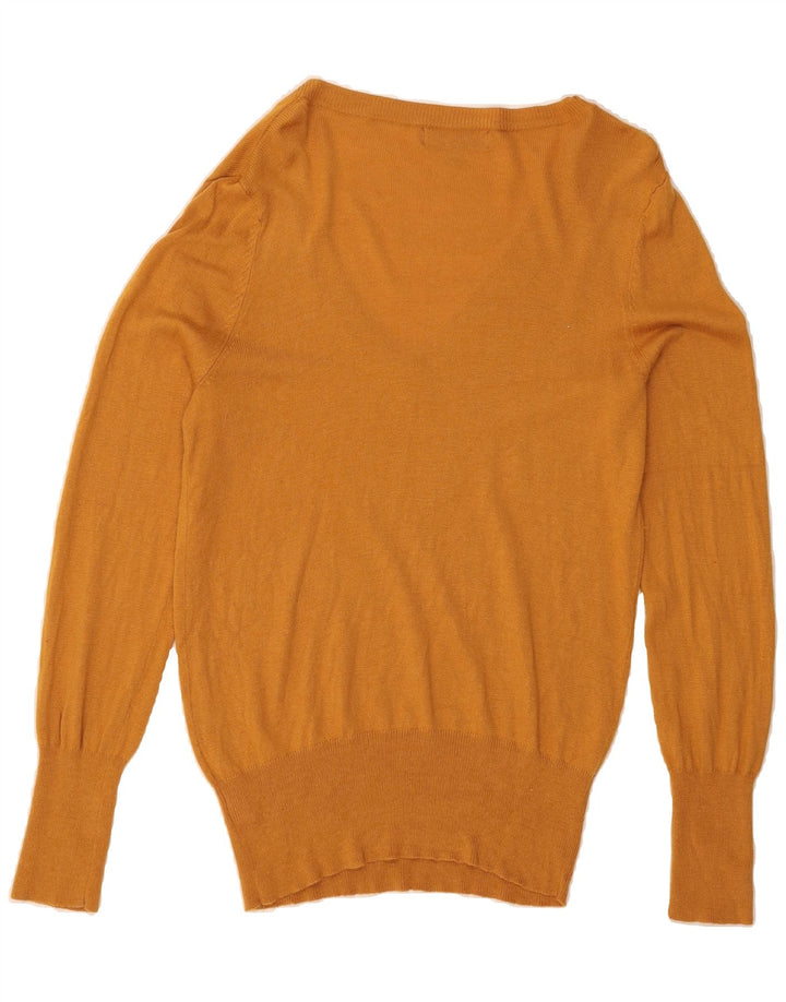 MOSSIMO Womens V-Neck Jumper Sweater UK 18 XL Yellow Nylon Vintage Mossimo and Second-Hand Mossimo from Messina Hembry 