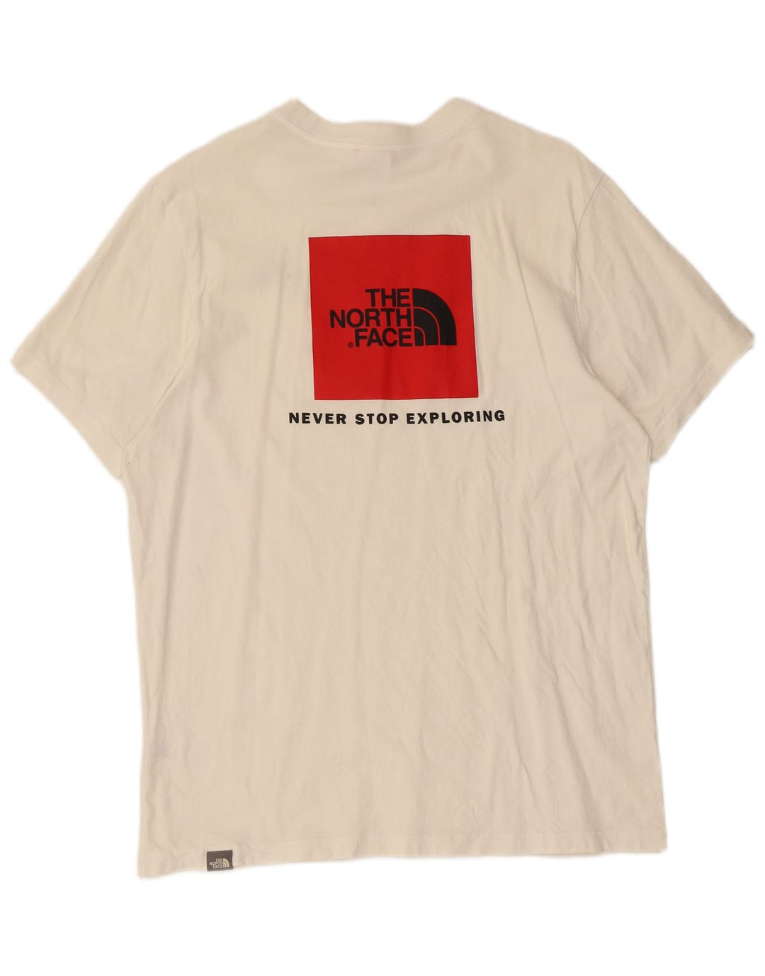 The North Face Herre grafisk T-shirt Top Medium Hvid Bomuld