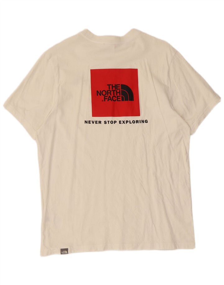 The North Face Herre grafisk T-shirt Top Medium Hvid Bomuld