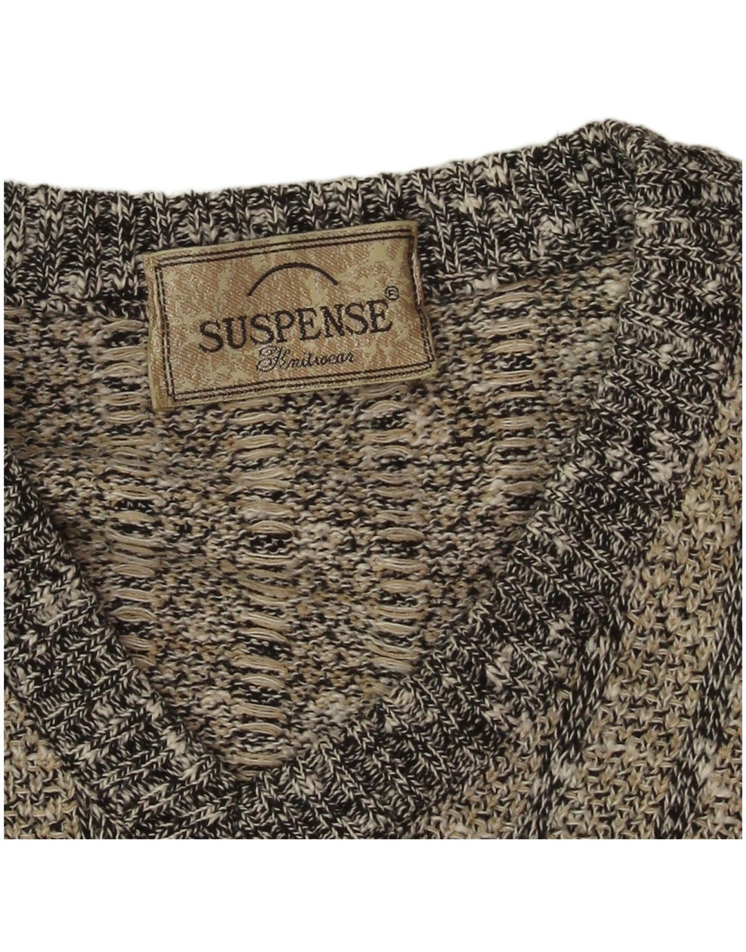 Suspense Herre V-hals sweater XL Blå Stribet