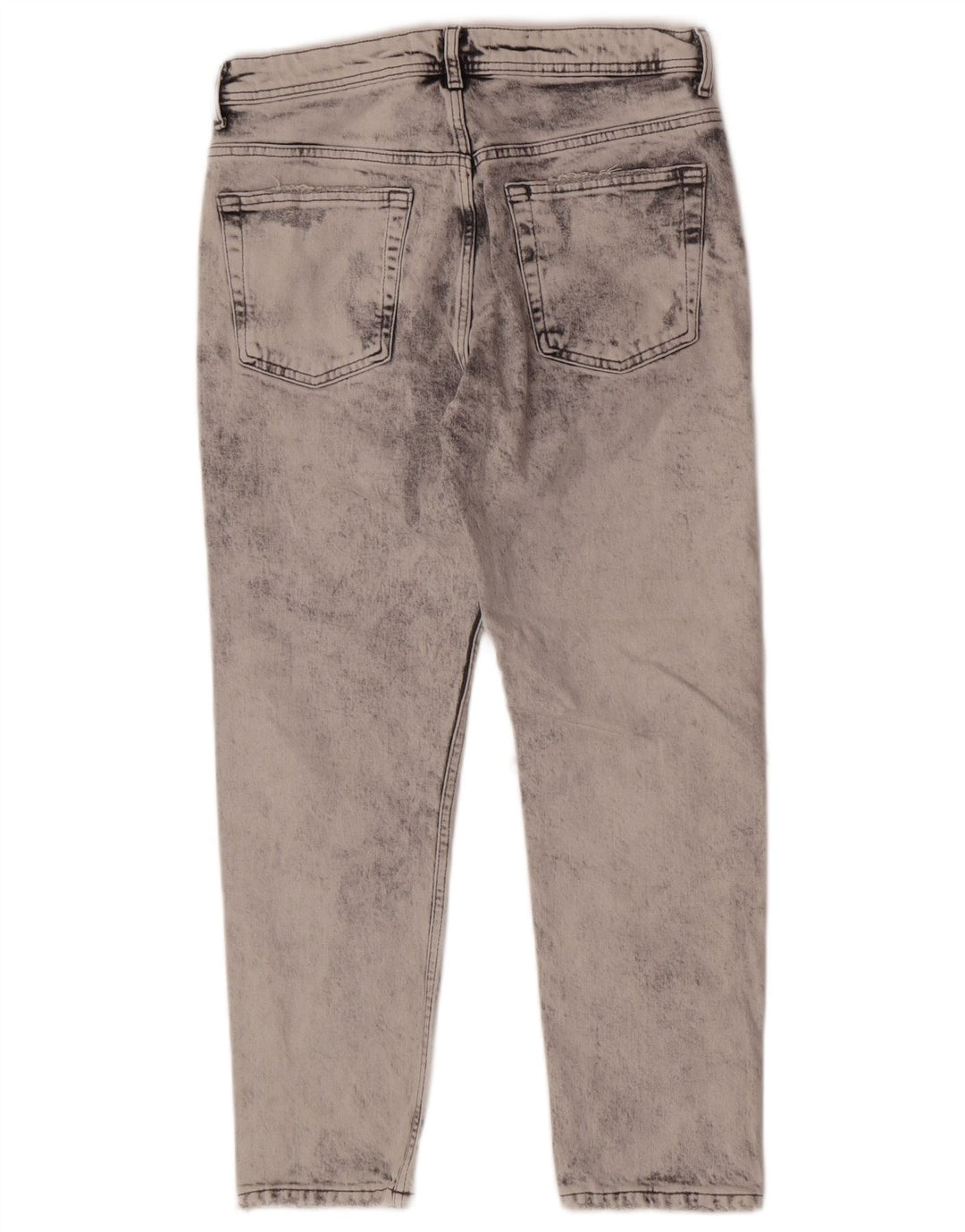 Zara Herre Distressed Tapered Jeans EU 40 Medium W31 L26 Grå Bomuld