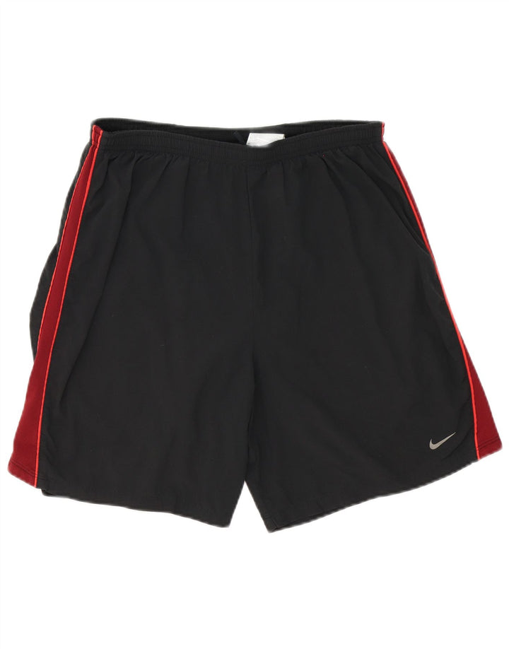 Nike Herre Dri Fit Sportshorts Medium Sort Colourblock Polyester