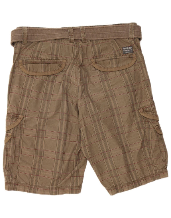 C&A Herre Cargo Shorts EU 48 Medium W34 Khaki ternet bomuld