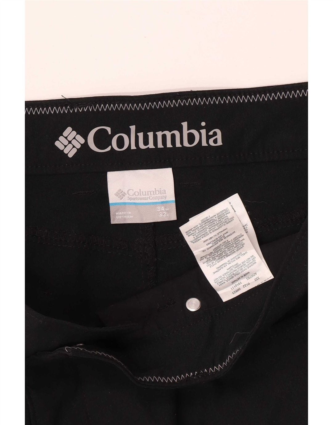 Columbia Herre Regular Casual Bukser W34 L32 Sort Nylon