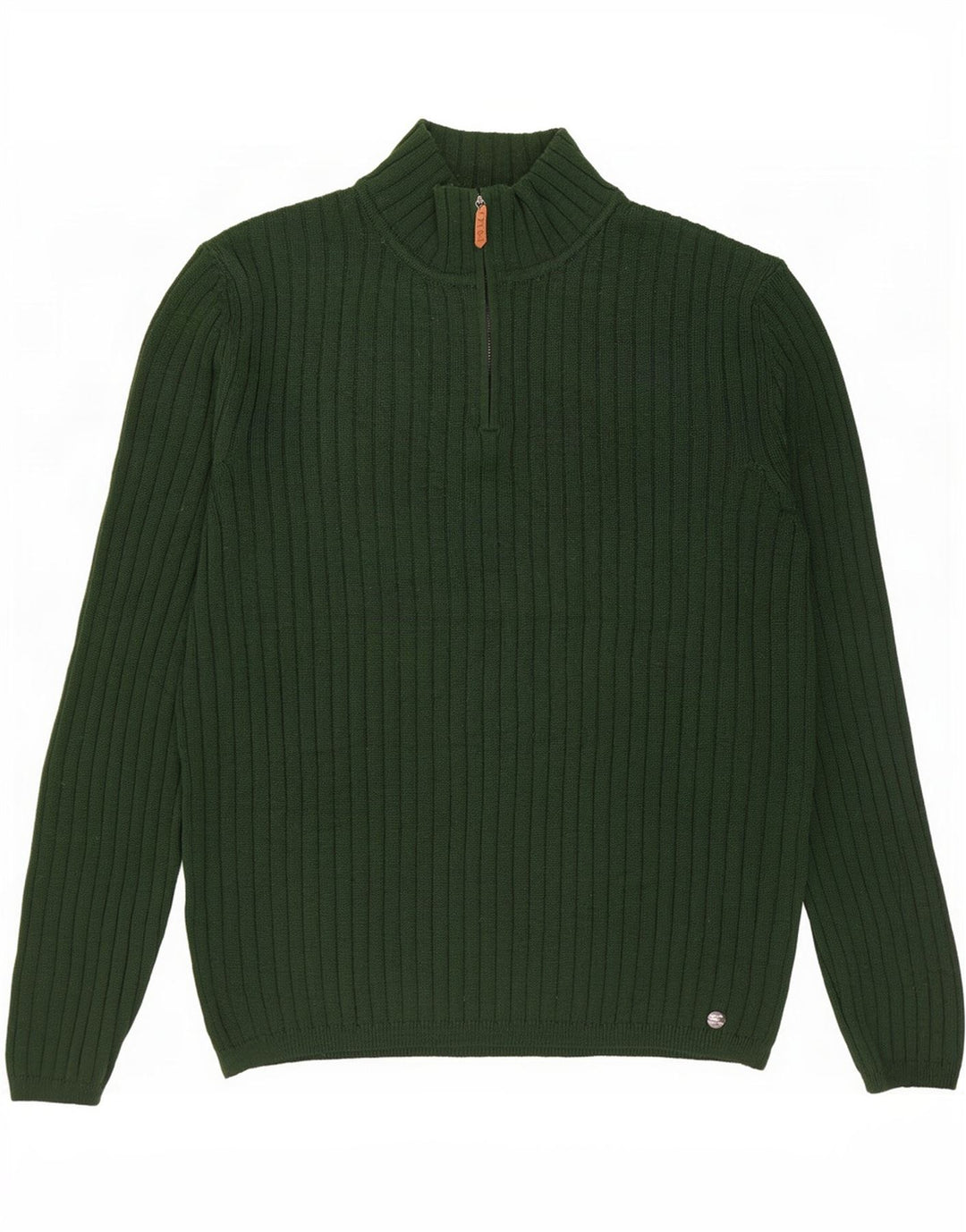 Rifle Herre Zip Neck Jumper Sweater 3XL Grøn