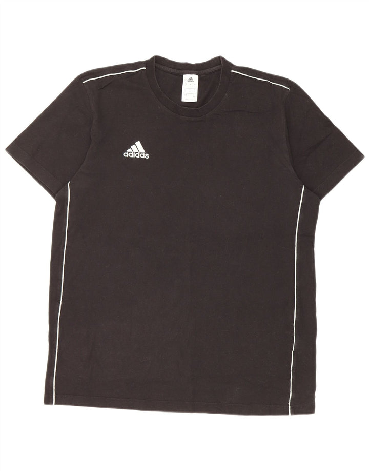 Adidas Herre T-Shirt Top Stor Sort Bomuld