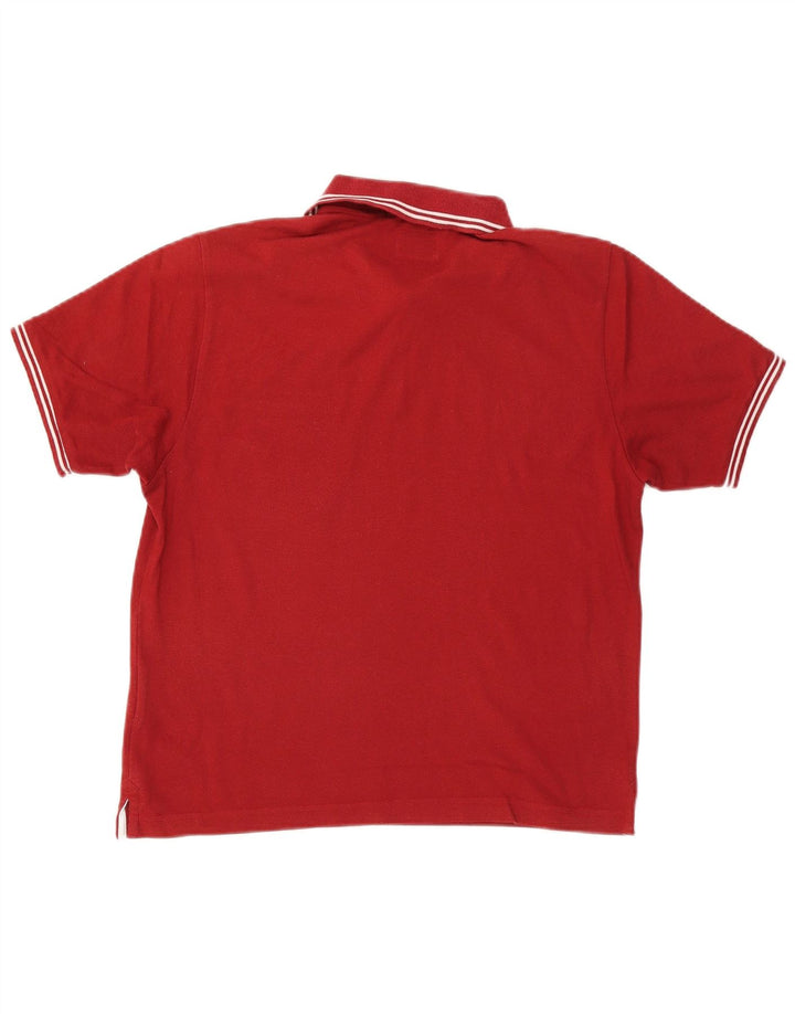 CHAMPION Herre Easy Fit Polo Shirt Lille Rød Bomuld