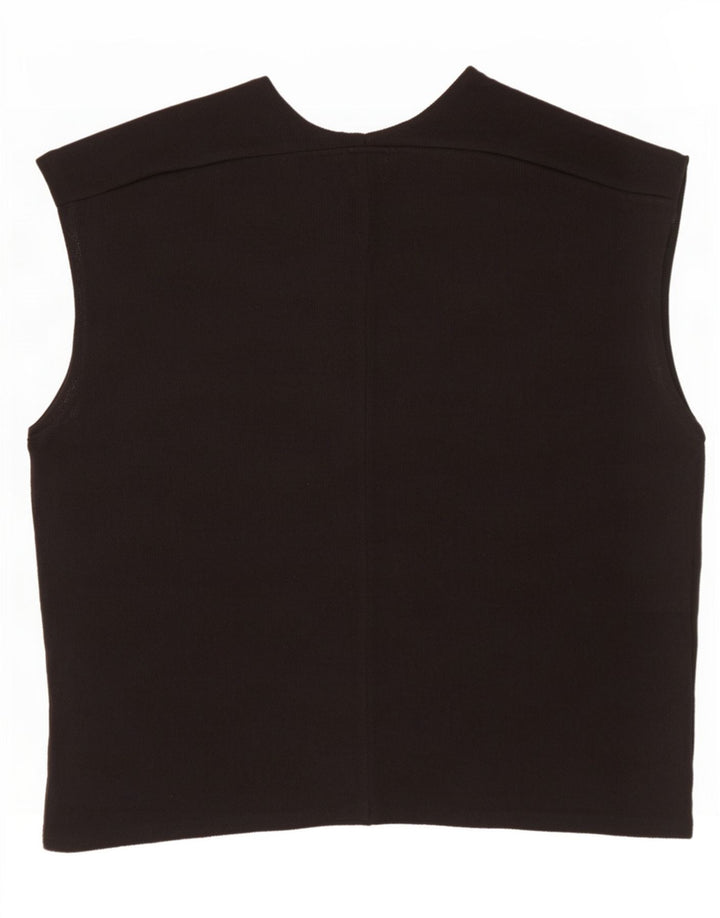 Zara Dame Oversized Vest Tank Top UK 14 Medium Sort Viscose