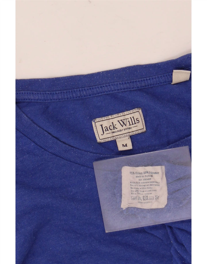 Jack Wills Herre T-Shirt Top Medium Blå Bomuld