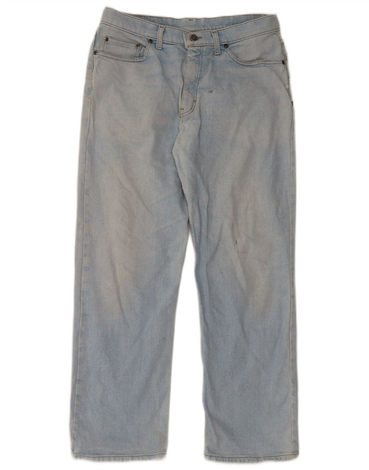 Marks & Spencer Jeans med brede ben til kvinder W34 L29 blå bomuld