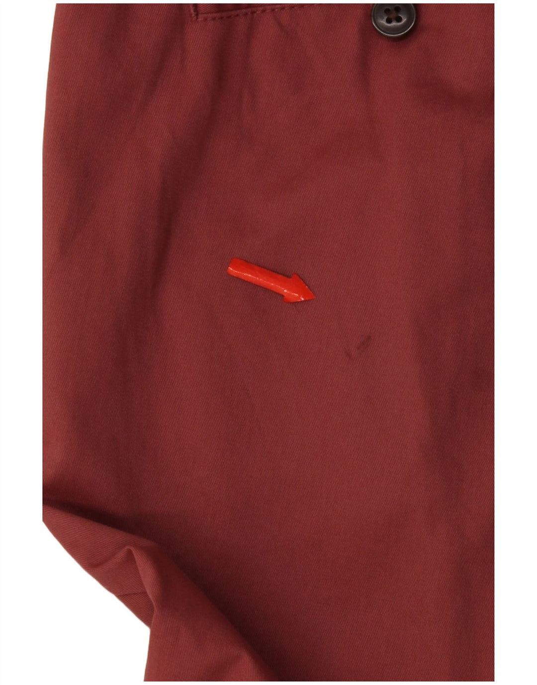 Marks & Spencer Herre Regular Fit Chinobukser W34 L31 Rød Bomuld