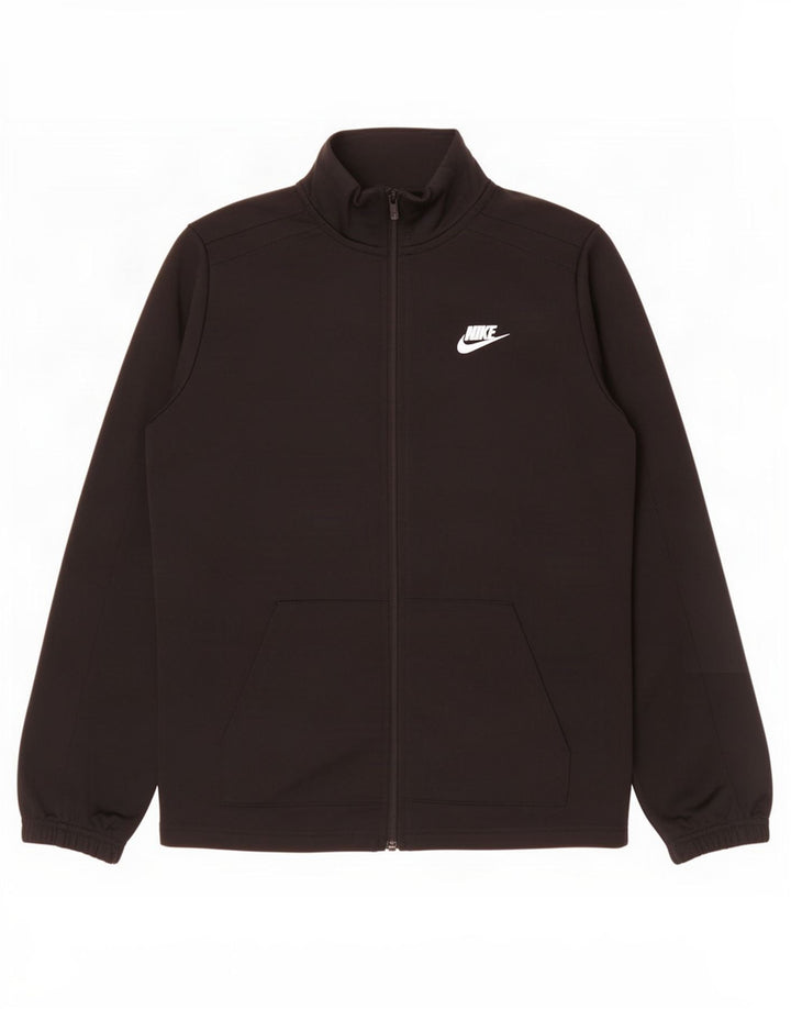 Nike drenge grafisk træningsdragt topjakke 12-13 år XL sort polyester
