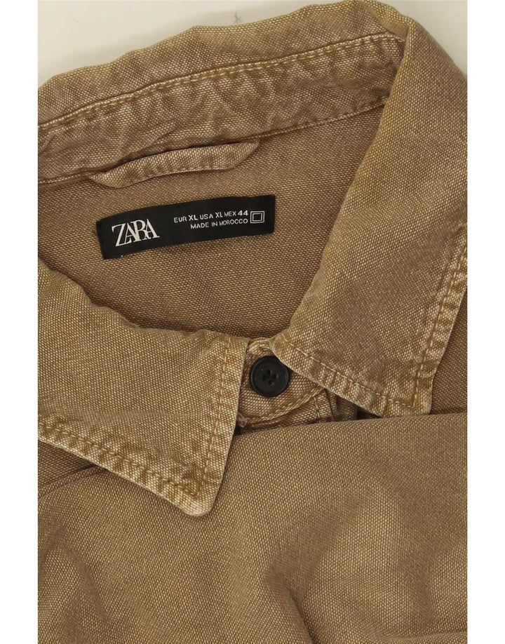 Zara Herreskjorte XL Brun