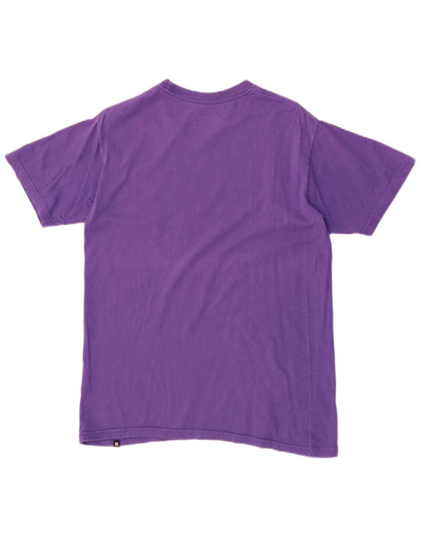 Harley Herre Regular Fit Grafisk T-shirt Top Medium Lilla Bomuld