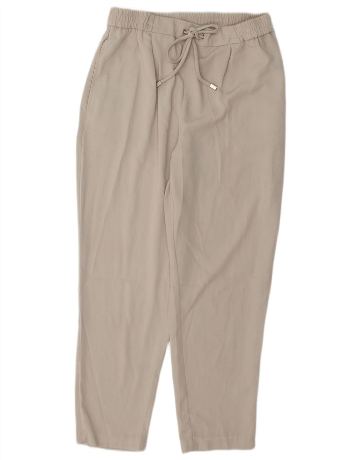 Zara Dame tilspidsede Casual Bukser Små W26 L25 Beige Polyester