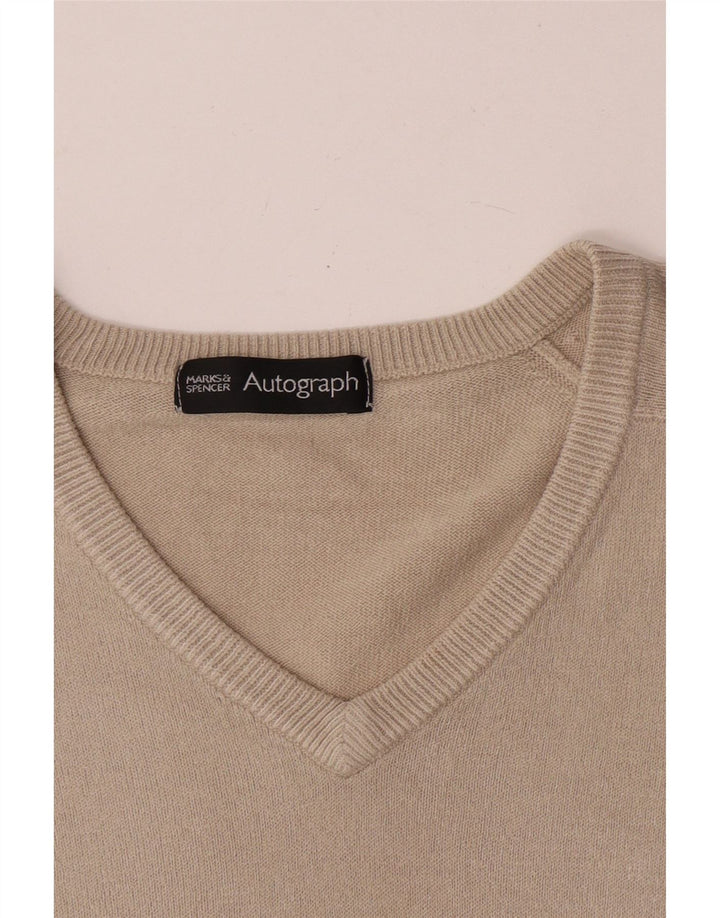 Marks & Spencer Herre Autograph V-hals sweater Medium Beige
