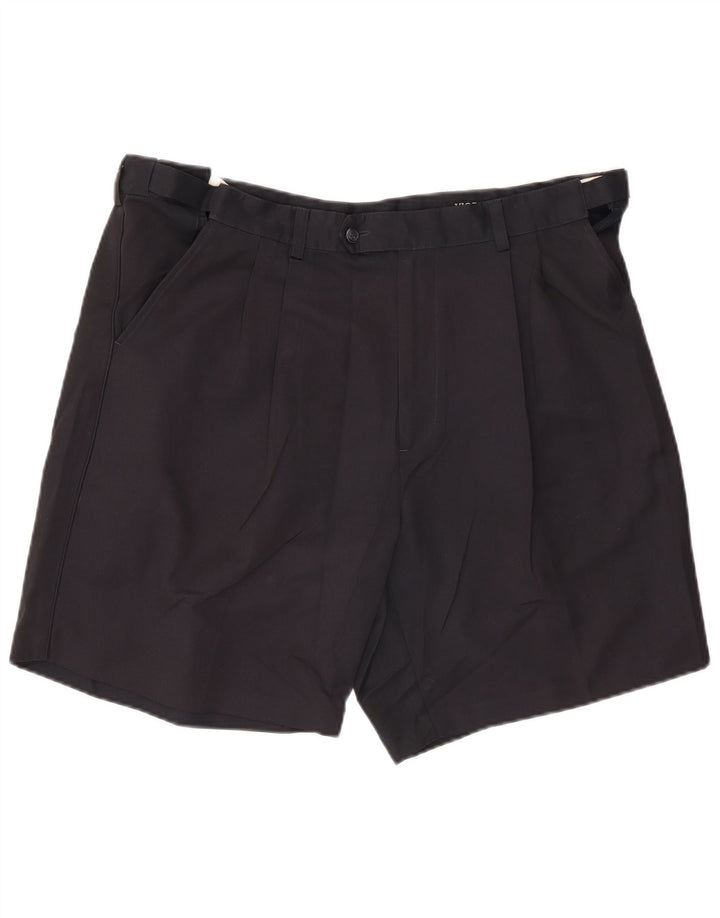 Izod Herre Pegged Casual Shorts W38 XL Navy Blue Polyester