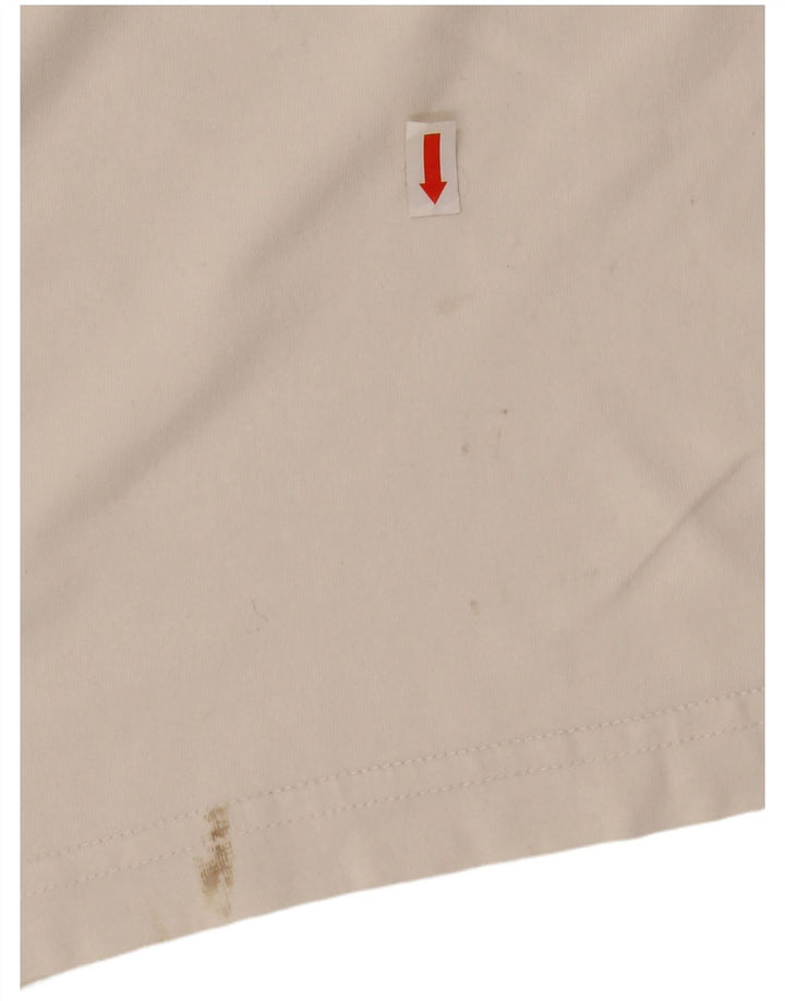 Asics Herre Montego Bay Grafisk T-shirt Top Medium Off White Stribet bomuld