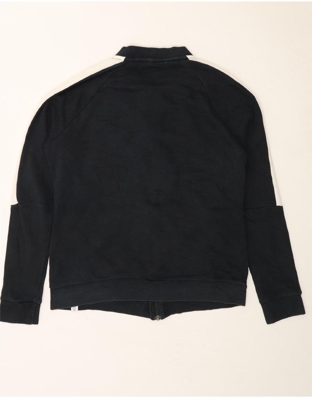PUMA Womens Tracksuit Top Jacket UK 14 Large Black Colourblock Cotton Vintage Puma and Second-Hand Puma from Messina Hembry 