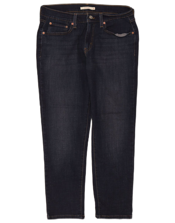 Levi's Womens Boyfriend Tapered Jeans W30 L27 Marineblå Bomuld