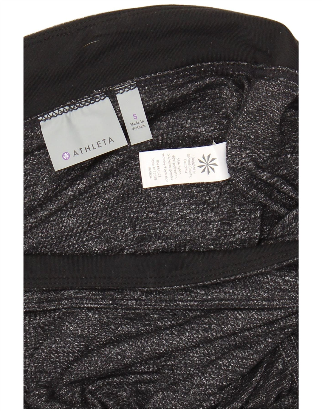 Athleta nederdel til kvinder Small W28 Grå Flecked Nylon