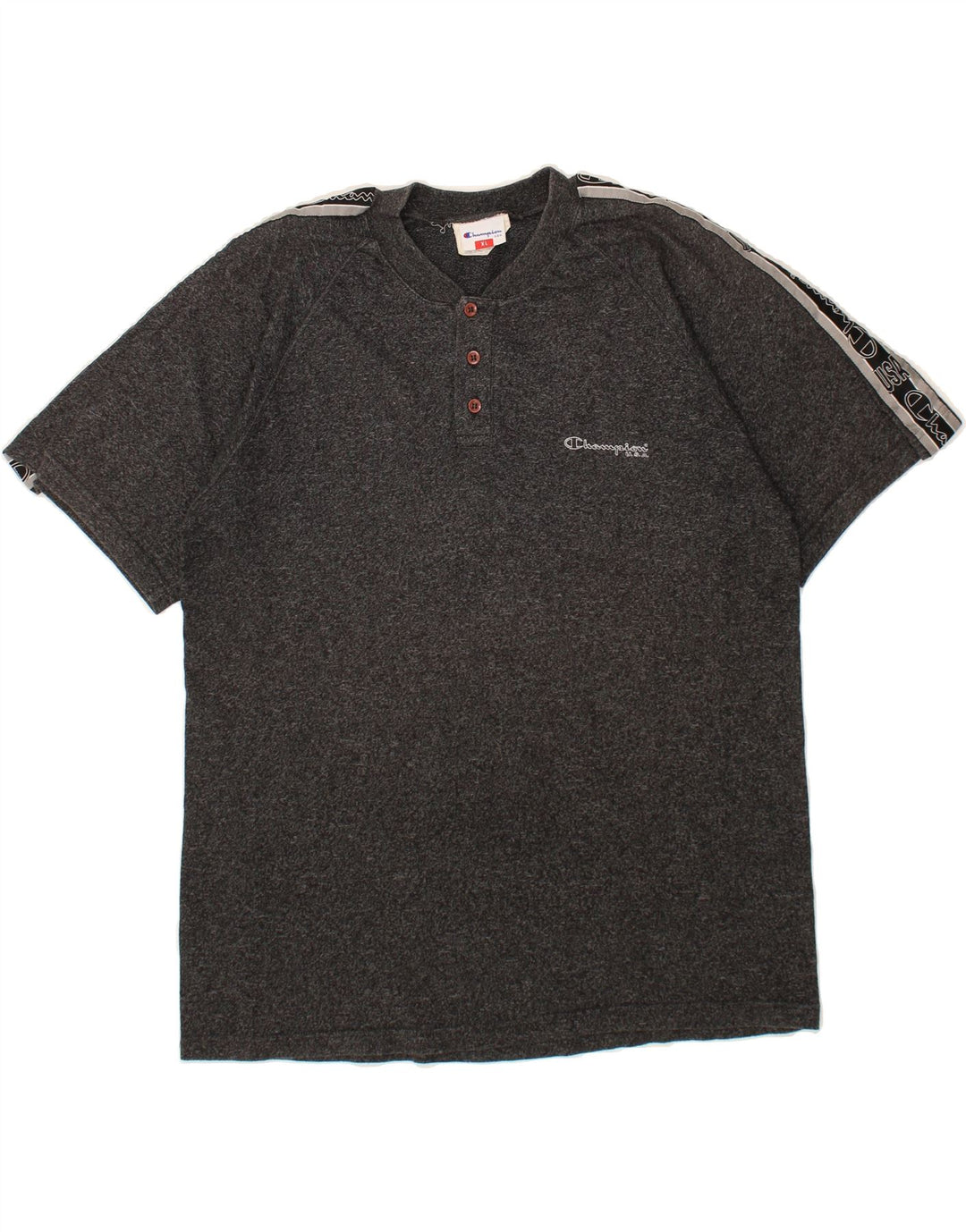 CHAMPION Mens Graphic T-Shirt Top XL Grey Cotton Vintage Champion and Second-Hand Champion from Messina Hembry 