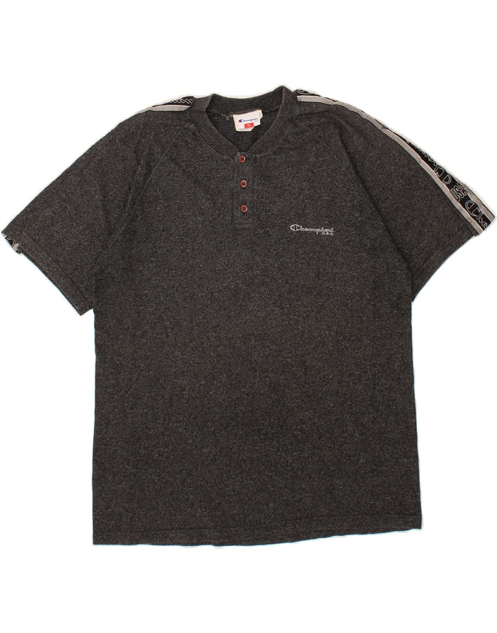 CHAMPION Mens Graphic T-Shirt Top XL Grey Cotton Vintage Champion and Second-Hand Champion from Messina Hembry 