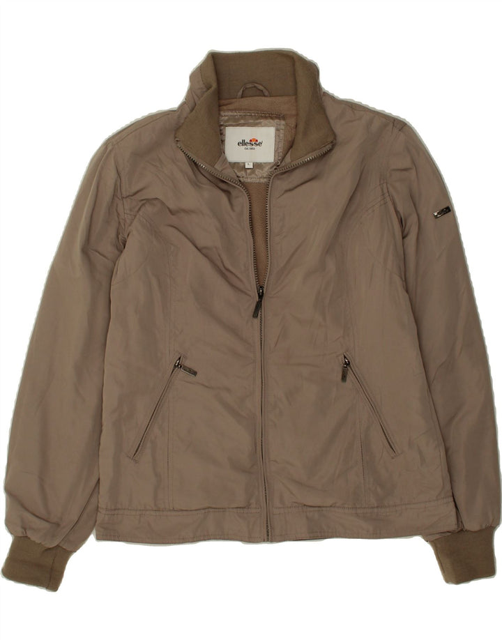 ELLESSE Womens Bomber Jacket UK 16 Large Brown Polyester Vintage Ellesse and Second-Hand Ellesse from Messina Hembry 