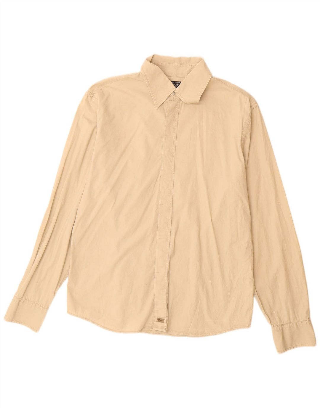Gas Herreskjorte XL Beige Bomuld