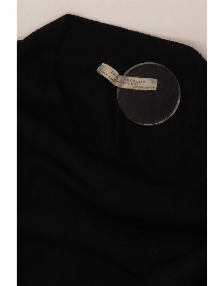 Zara Dame Trafaluc Shift Dress UK 14 Medium Sort Bomuld