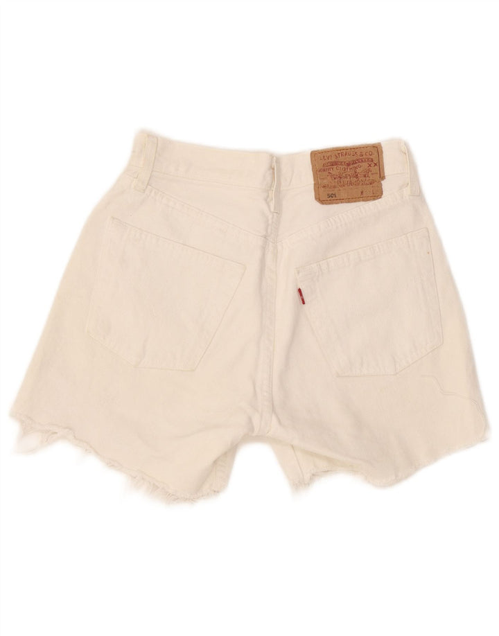 Levi's Womens 501 denimshorts W27 Small White