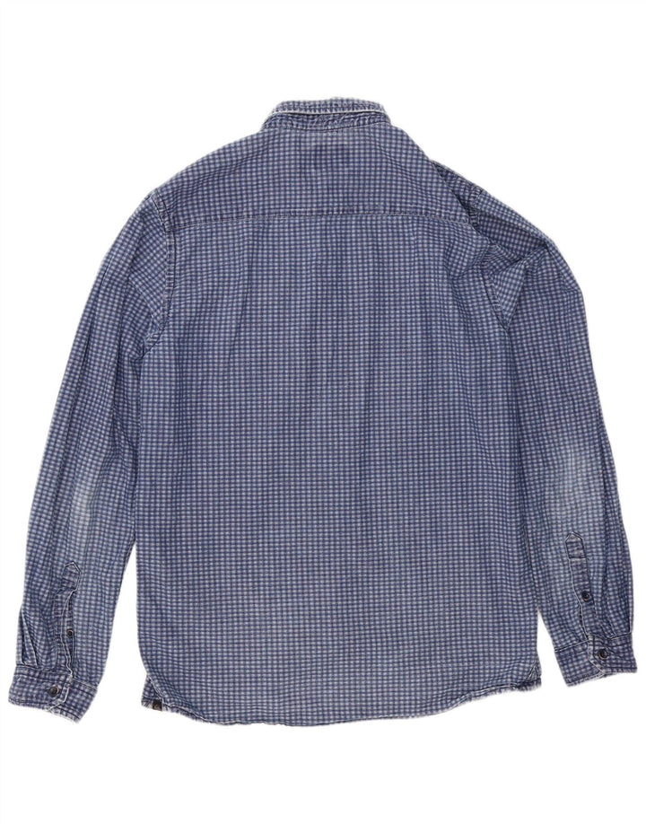 Quiksilver herre Slim Fit skjorte Medium marineblå ternet bomuld