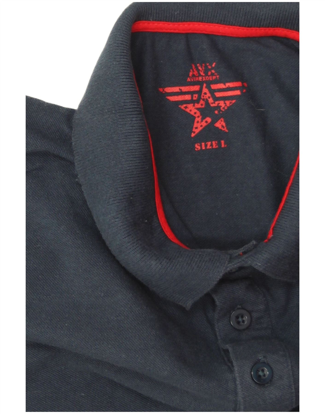 Avirex Herre Polo Shirt Large Navy Blue