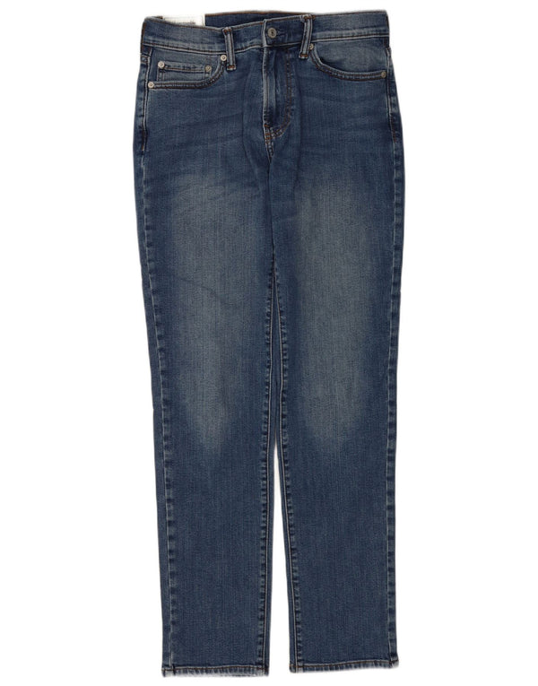 Abercrombie & Fitch Herre Slim Straight Jeans W29 L32 Blå Bomuld