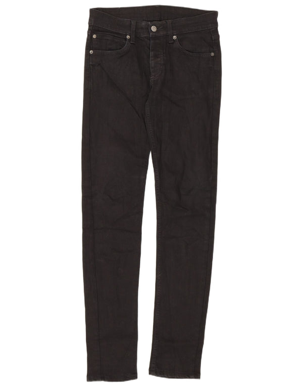 Billige Mandag Dame Lavtalje Skinny Jeans W29 L32 Sort Bomuld