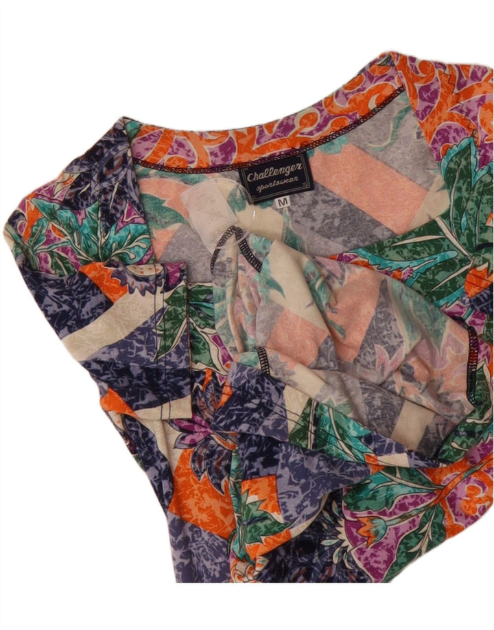 VINTAGE Womens Sheath Dress UK 12 Medium Multicoloured Floral Cotton Vintage Vintage and Second-Hand Vintage from Messina Hembry 