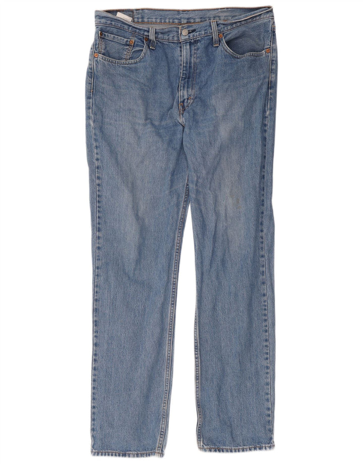 Levi's Herre 516 Straight Jeans W28 L34 Blå Bomuld