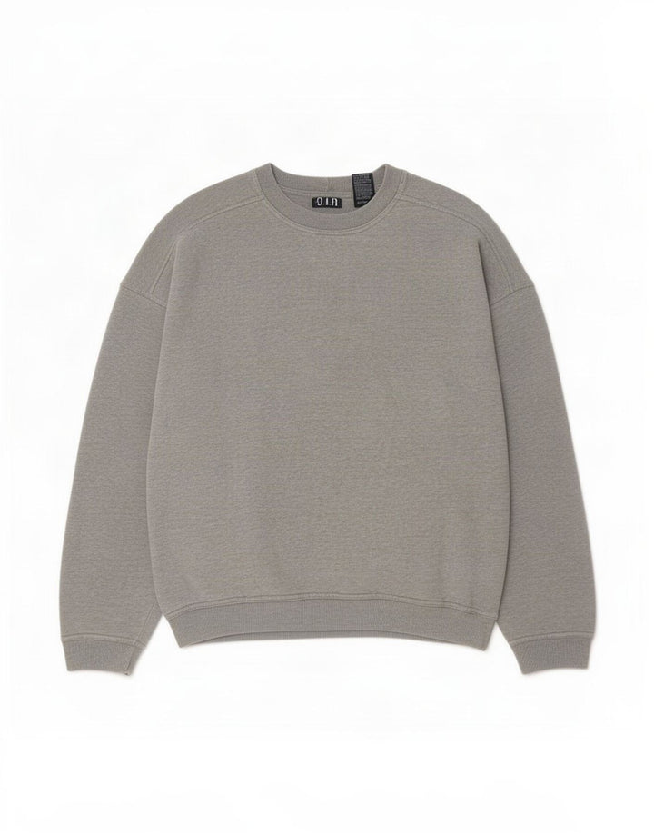 Gap Herre Loose Fit Sweatshirt Jumper Medium Grey Flecked Bomuld