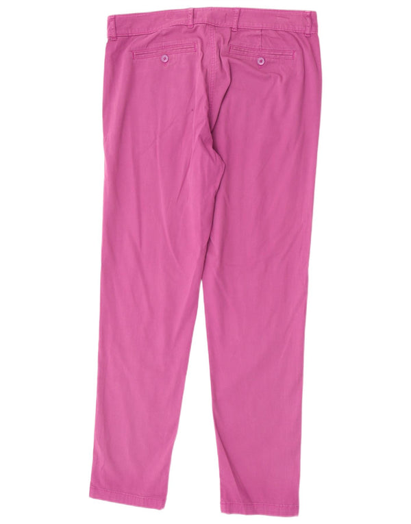 Marks & Spencer Dame Slim Chino Bukser UK 12 Medium W32 L30 Lilla