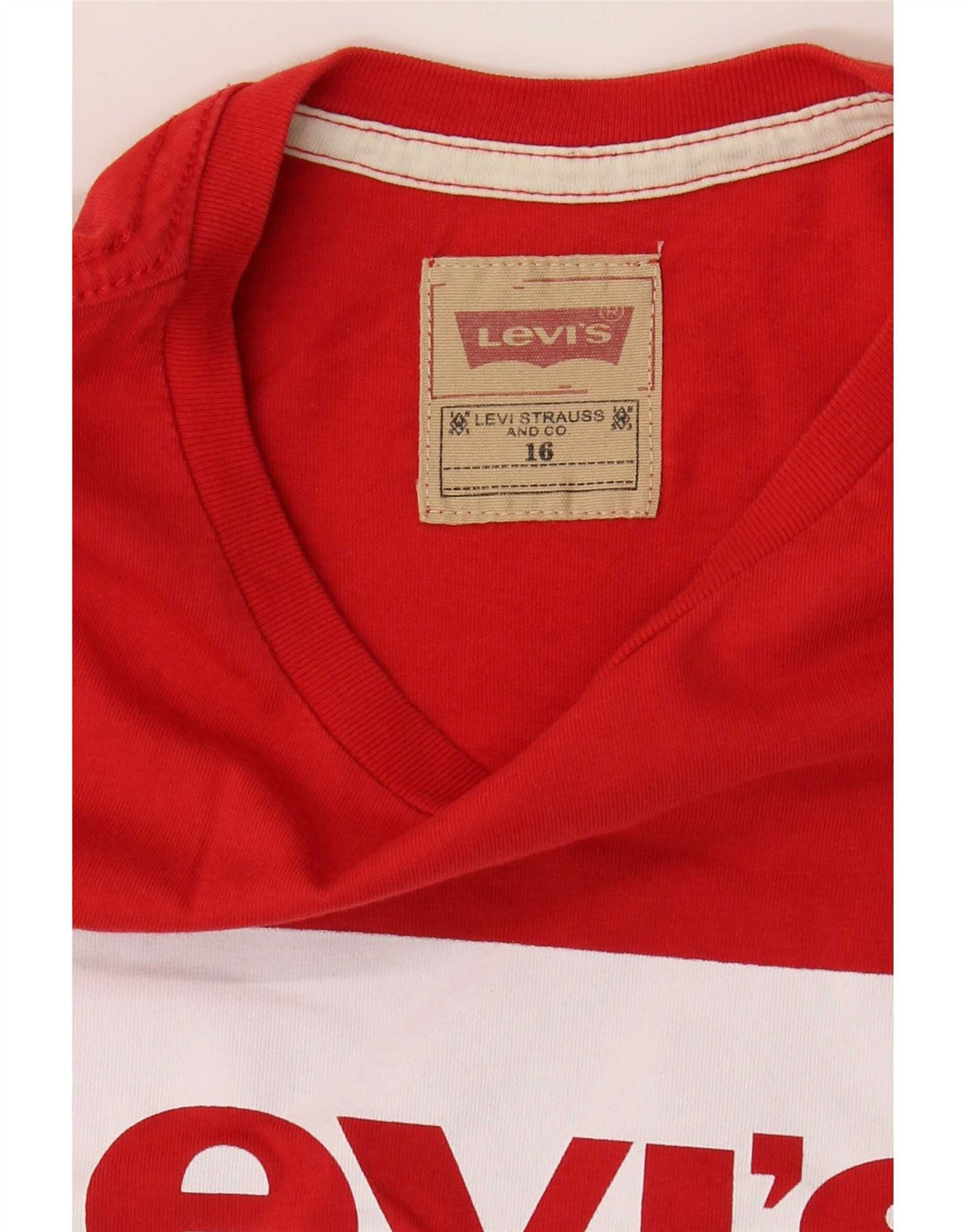 Levi's Boys Grafisk T-Shirt Top 15-16 År Rød
