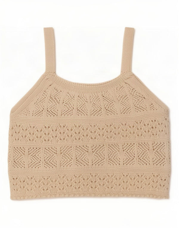 Zara Piger Hæklet Crop Top 13-14 år Off White