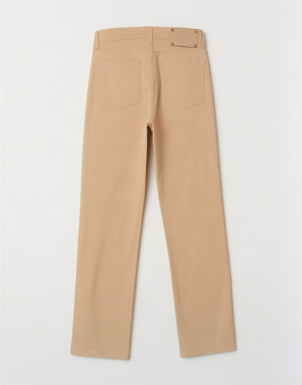 Zara Dame Slim Jeans EU 36 XS W26 L28 Beige Bomuld