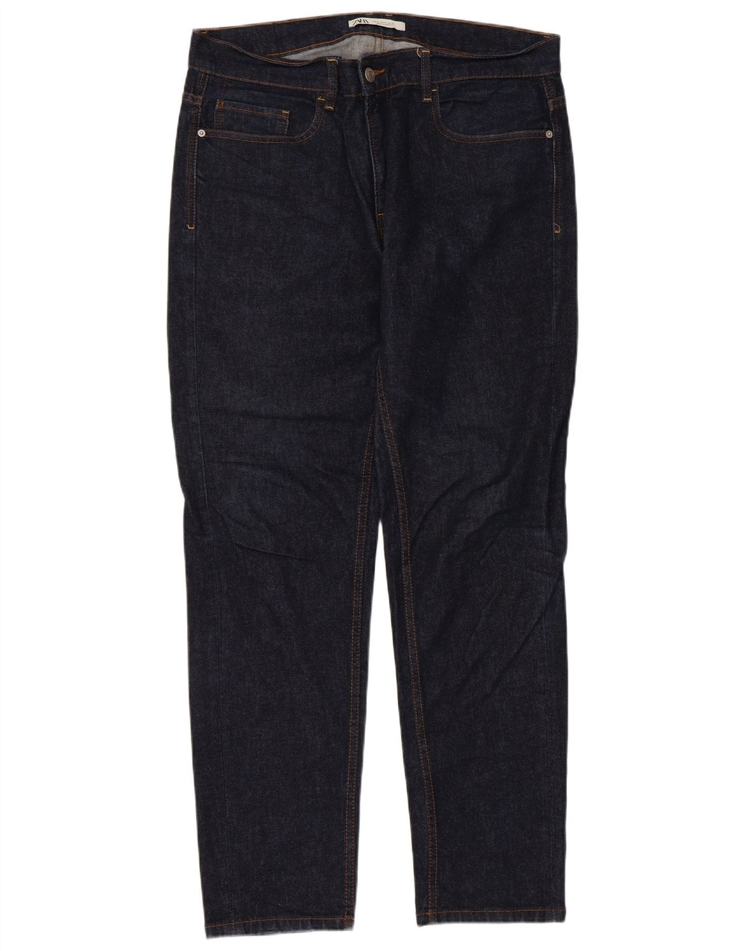 Zara Herre Slim Jeans EU 46 XL W36 L31 Marineblå