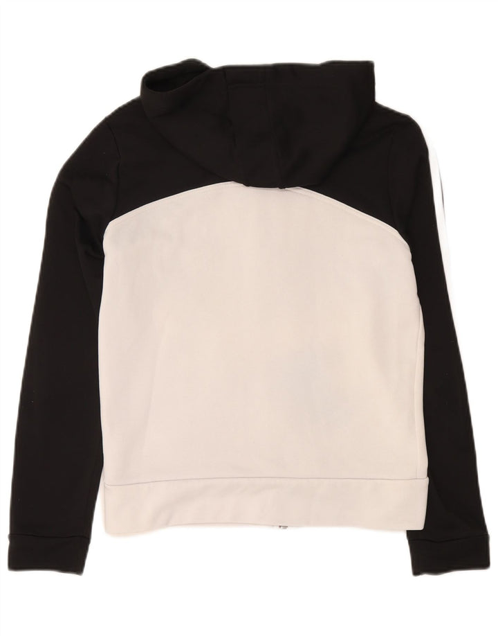 Adidas Dame Hættetrøje Sweater UK 12 Medium Sort Colourblock Polyester
